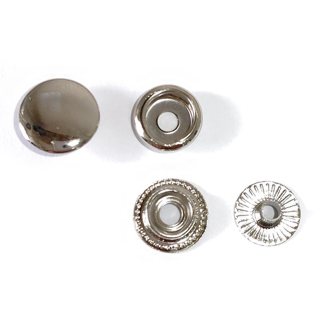 #ジャンパーホック 12mm シルバー 10組 レザークラフト ボタン拍卖