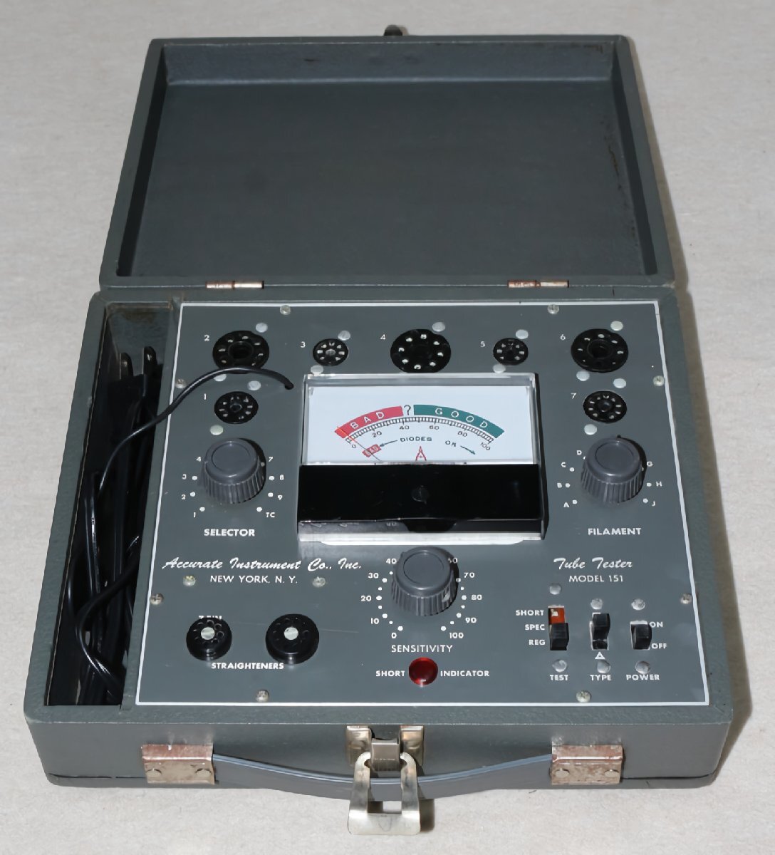 使って満足 使いやすい 真空管試験器 Accurate151 昇圧アダプター付き 新品メーター移植済み ロシア球計測できる拍卖