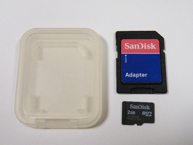 ◎ SanDisk microSD メモリーカード 2GB 変換アダプター付拍卖