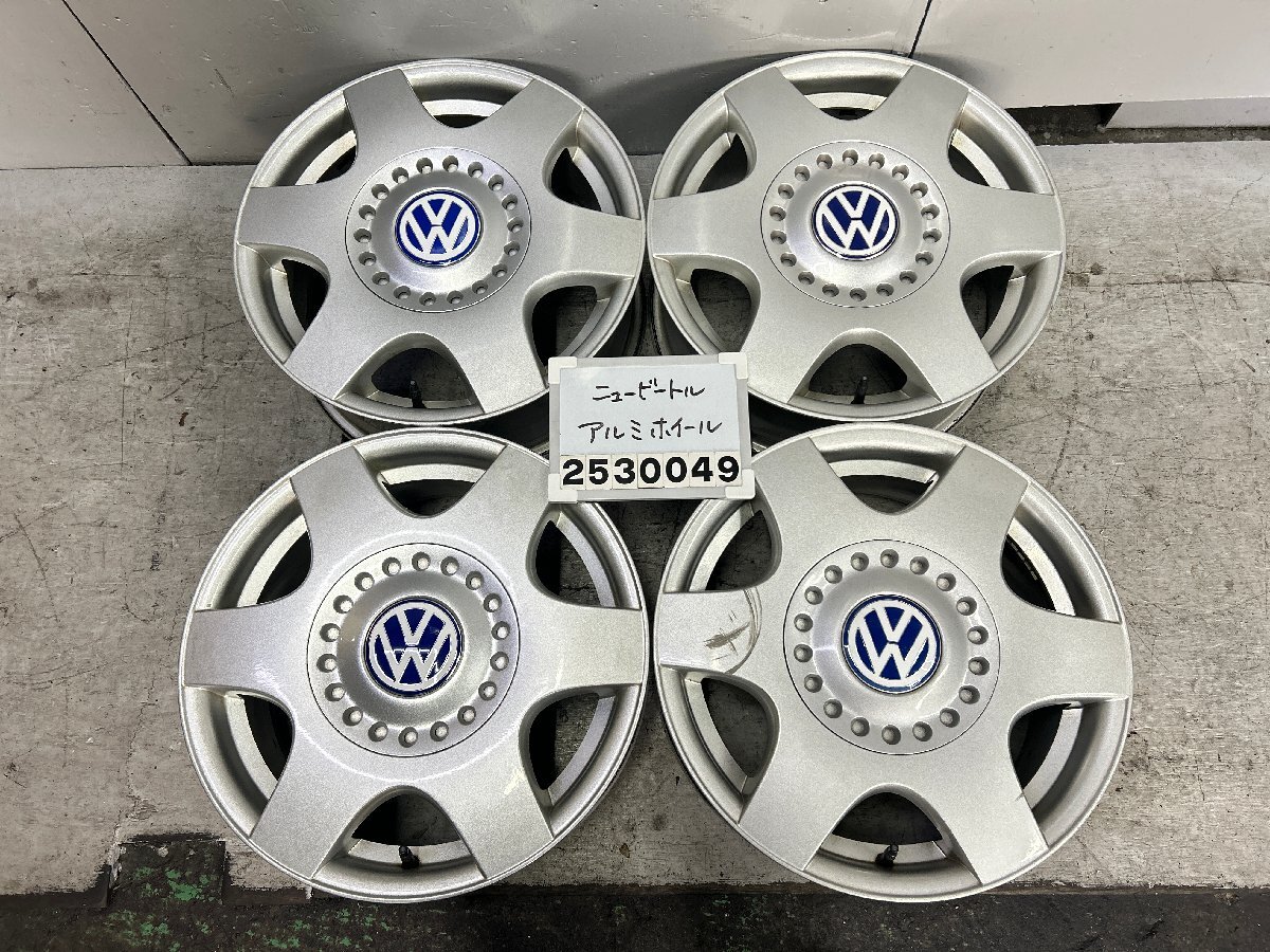 VW ニュービートル 9CAQY 純正 アルミ 6.5J+42 PCD100 5穴 ハブ径57 16インチ 4本 015161拍卖