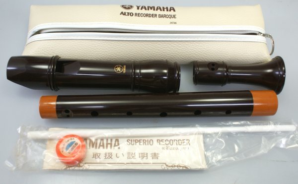 ((送料無料)) 未使用新品 ヤマハ リコーダー YAMAHA ALTO RECORDER BAROQUE 縦笛 たてぶえ拍卖