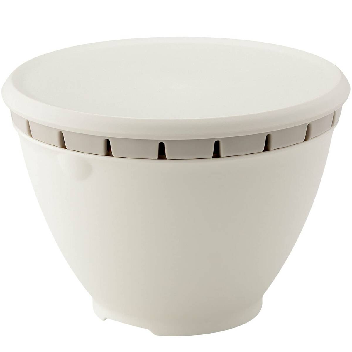 リス ザル ボウル セット ふた付きボールコランダーL ホワイト 22cm リベラリスタ 電子レンジ対応 日本製拍卖