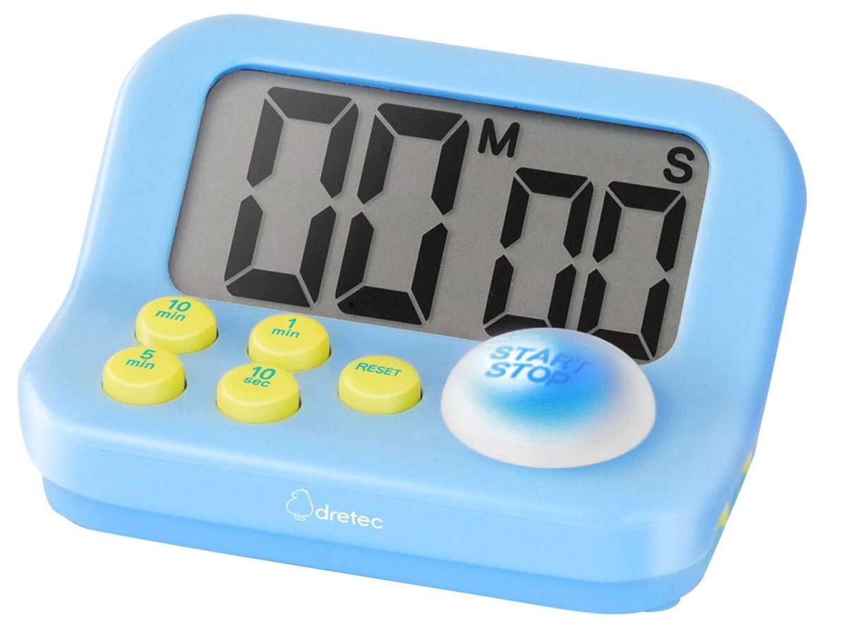 dretec(ドリテック) 学習タイマー 勉強 消音 ラーニングタイマーS 大画面 受験 資格 料理 デジタル ブルー 約w88×d60×h45拍卖