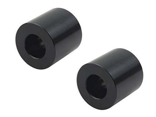 ポッシュ(POSH) バイク用品 アルミユニバーサルカラー ブラック (内径12mmX外径25.6mmX厚さ25mm) 2個入り 122512-拍卖