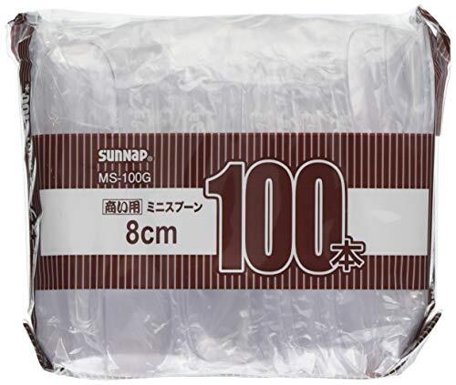 サンナップ(Sunnap) 使い捨てカトラリー クリア 8cm 100本×2セット(200本入)拍卖