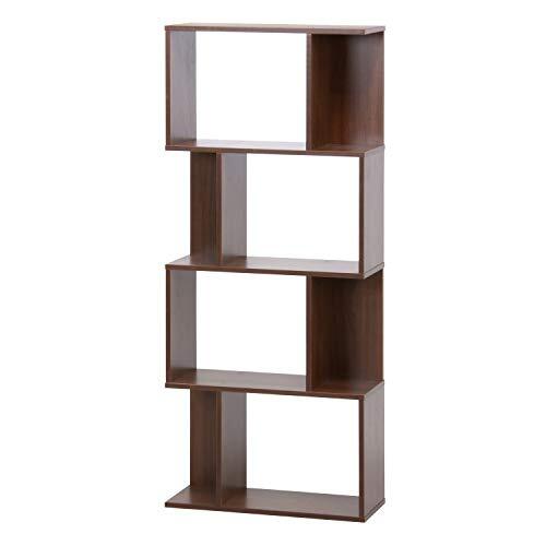 不二貿易 オープンラック ディスプレイラック 幅59cm 高さ141cm ミディアムブラン 4段 幅59cm 98714拍卖