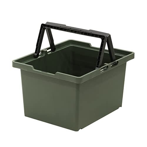 JEJアステージ 収納ボックス セパレートバスケット #100 グリーン 日本製 アウトドア キャンプ 積み重ね SPB-N100C 幅40×奥拍卖