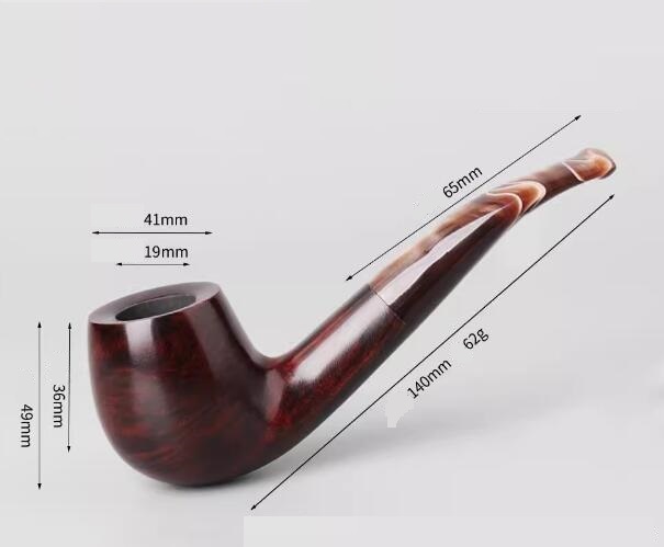 新入荷手作りの木製喫煙パ パイプ 喫煙具 タバコパイプ 煙草レトロ喫煙パイプ 9MMフィルター煙道 湾曲した煙パイプ 取り外し可能なシガレッ拍卖