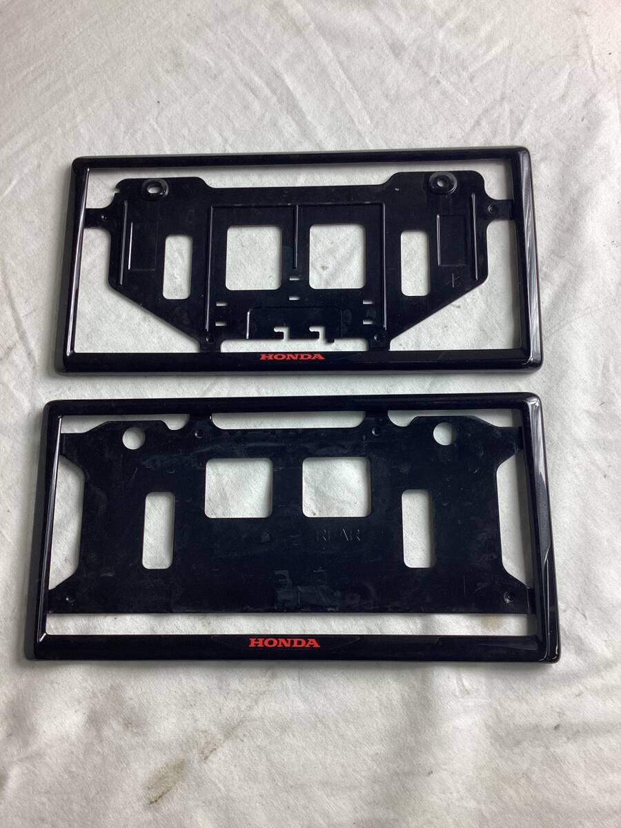 ホンダ 純正 ナンバーフレ一ム 2個セット拍卖