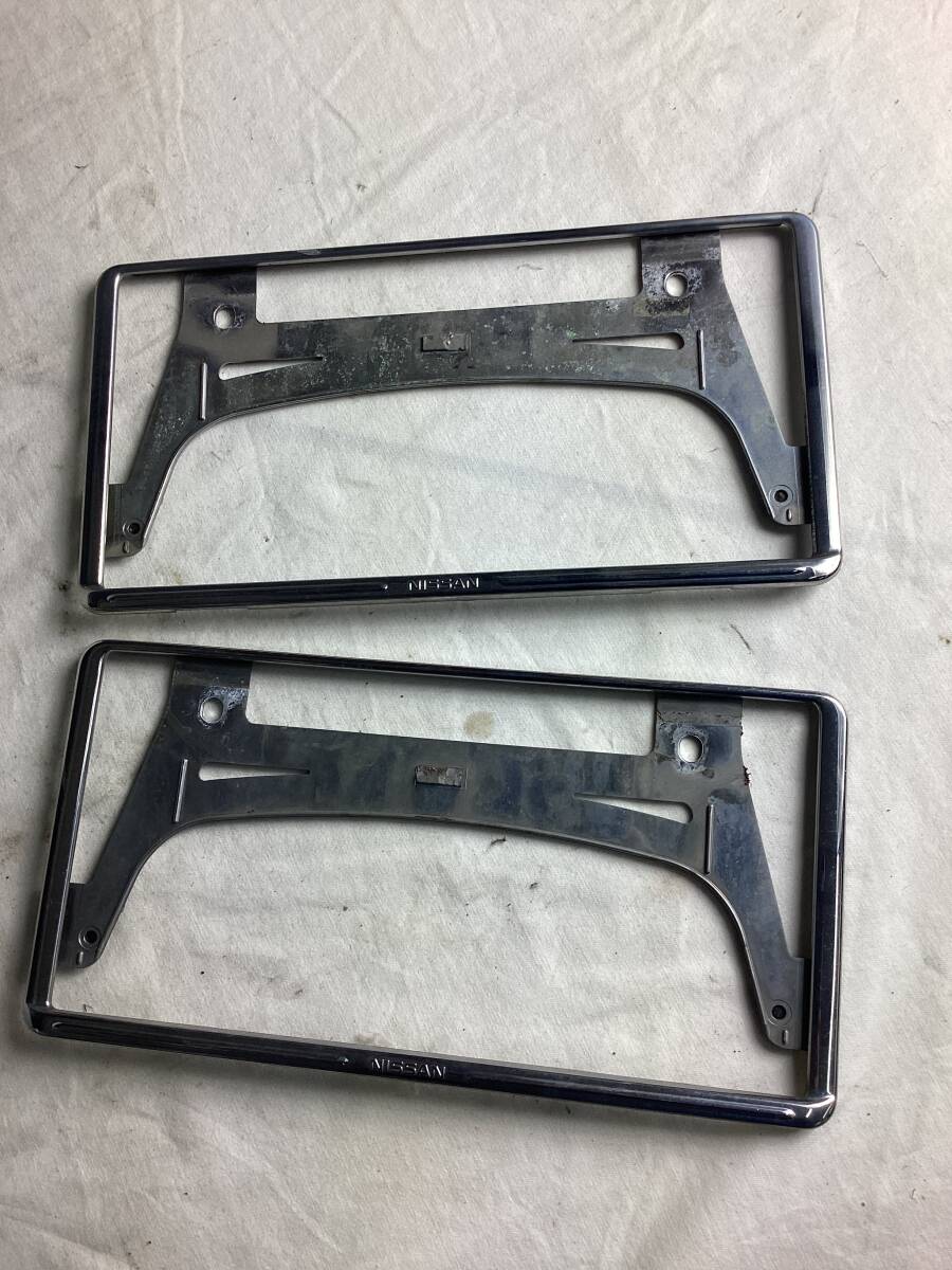 日産 純正ナンバーフレ一ム ③拍卖