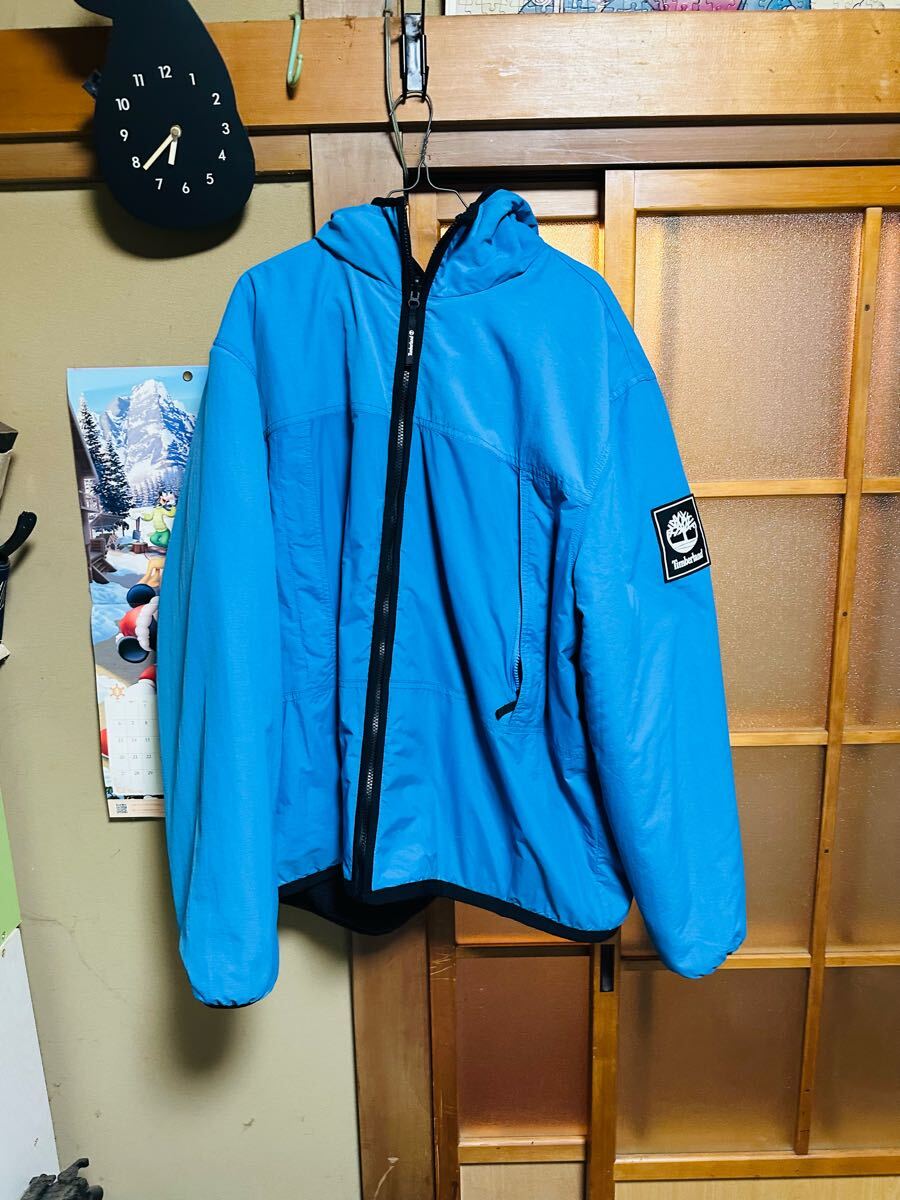 Timberland ティンバーランド リバーシブル 中綿ジャケット 水色 XXL拍卖