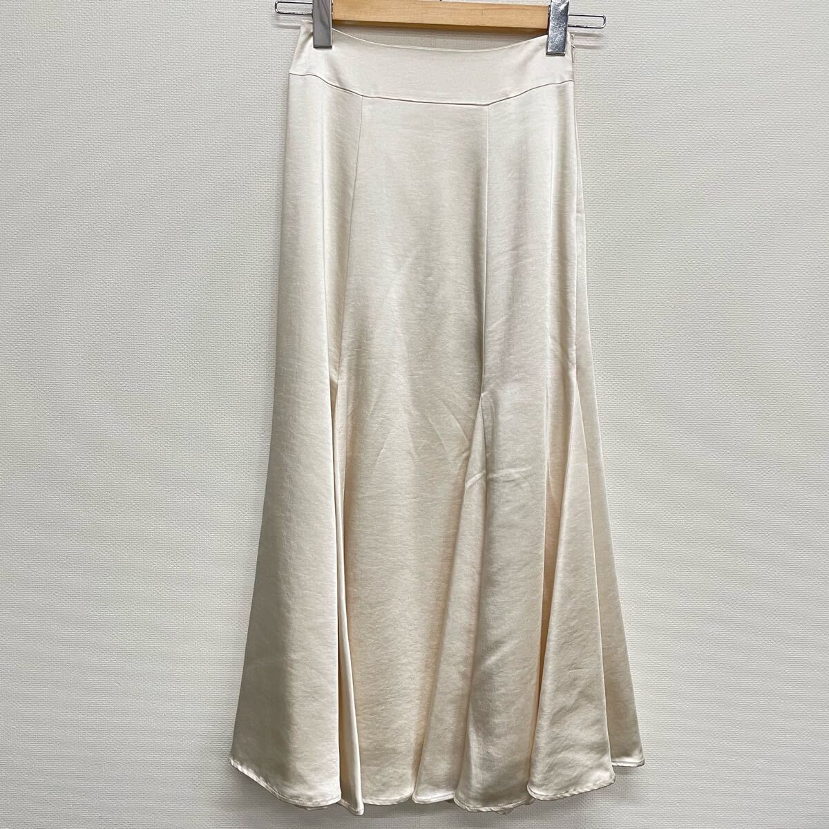 【sheller】シェリエ★ロングスカート フレアスカート サテン 209022 レディース サイズS 04拍卖