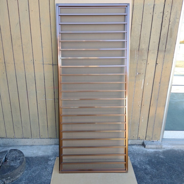 【引取限定】 YKK エアリフレ 横格子 KDK-64TF-B ブロンズ ■ 住宅用 勝手口 通風ドア アルミ格子 網格子 網付格子 DIY リフォーム YKKap拍卖