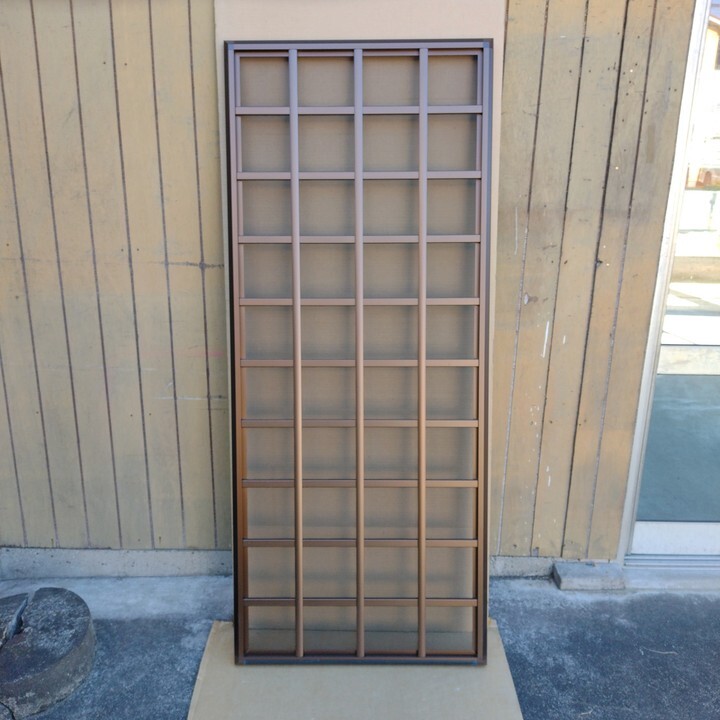 【引取限定】 YKK New エアリフレ 井桁格子 KDK-85185TF-C ■ 住宅用 通風ドア アルミ格子 網格子 網付格子 DIY リフォーム YKKap拍卖