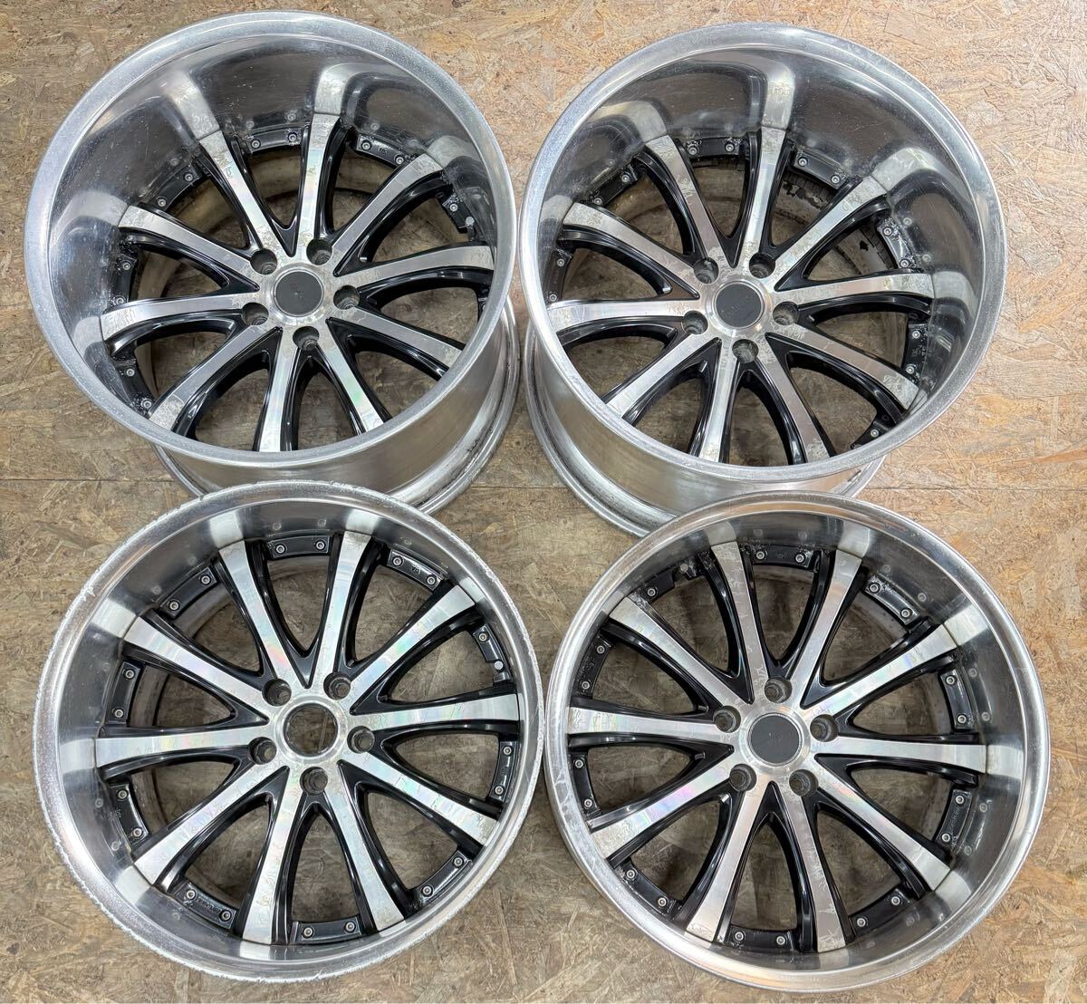 【希少!】WORK VARIANZA ヴァリアンツァ V5S 19インチ 9.5J±0 11J -19 PCD 114.3 5穴 5H 深リム 絶版 クラウン アリスト マークX 拍卖