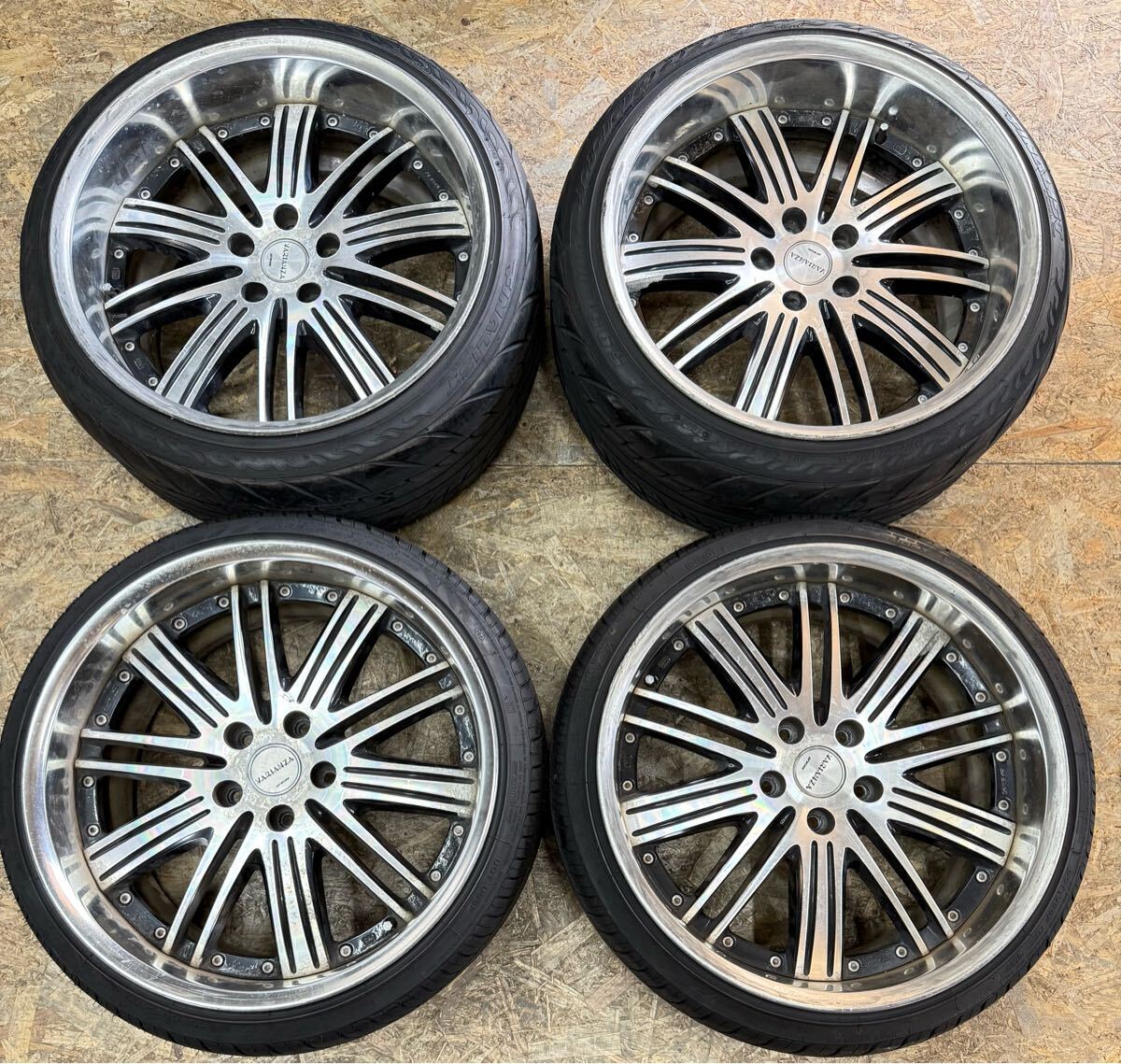 【希少!】WORK VARIANZA ヴァリアンツァ 19インチ 9J+30 10J+25 PCD 114.3 5穴 5H 深リム アリスト クラウン マークX カムリ フーガ拍卖