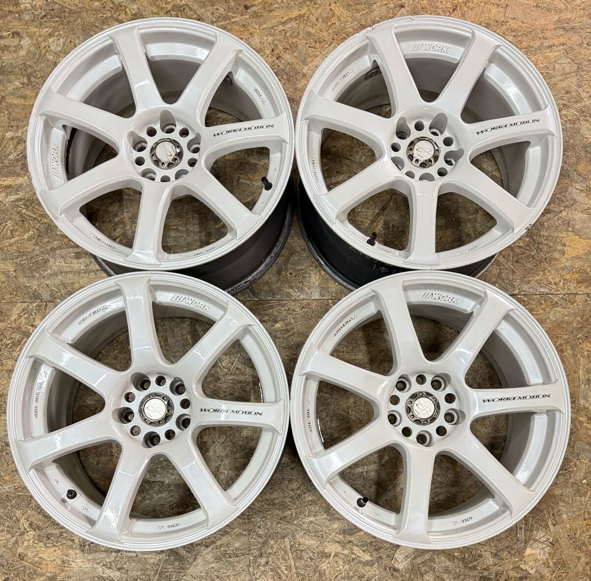 【希少!】WORK エモーション XT7 18インチ 8.5J+32 +38 PCD114.3 5穴 5H シルビア スカイライン FD3S アルテッツァ RX-8 ソアラ 拍卖