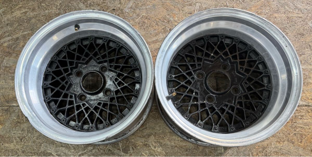 【希少!】VOLK ボルク メッシュ 14インチ 7.5J−5 PCD114.3 4穴 4H 当時物 初期物 絶版 深リム AE86 旧車 GX71 GX61 GZ10拍卖