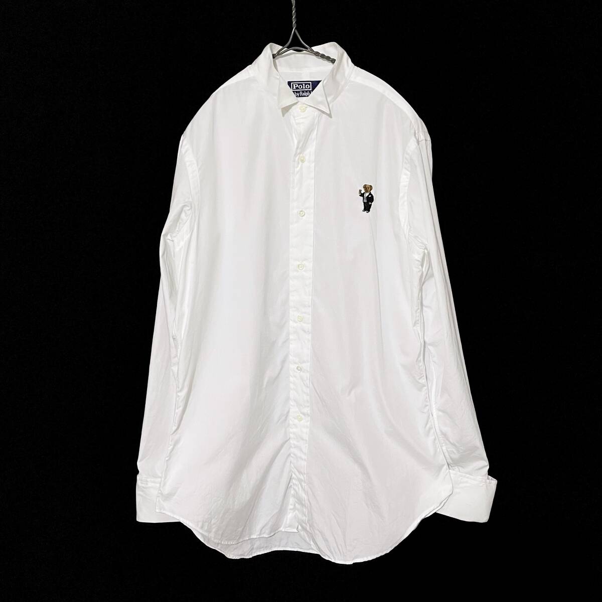 ビンテージ Ralph Lauren ラルフローレン ウイングカラー シャツ ポロベアー Polo Bear RRL ボタンダウン BD brooks拍卖