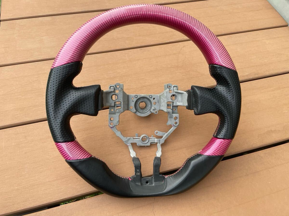【希少】REALステアリング TOYOTA 86 SUBARU BRZ ZC6ZN6 レアル ハンドル pink ピンク トヨタ スバル拍卖