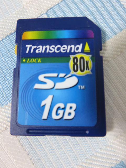 Transcend SDメモリカード 80x 1GB拍卖