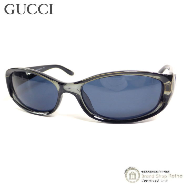 グッチ (GUCCI) オーバルフレーム メタルG サングラス GG2456/S クリアグリーン(中古)拍卖