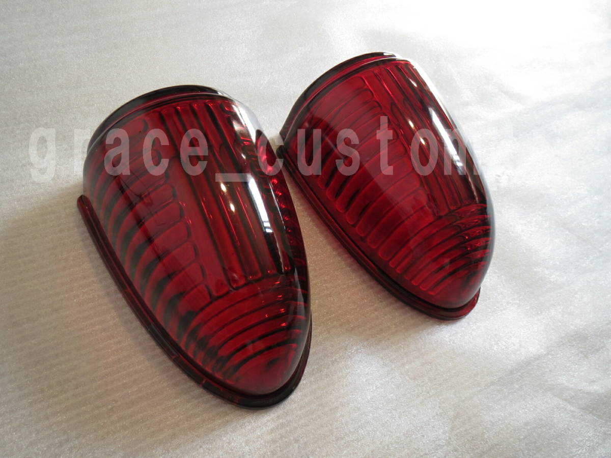 ナマズマーカー ナマズランプ 交換レンズ 【2個セット】 赤 レッド サイドマーカー トラック 五光タイプ 予備 補修用拍卖