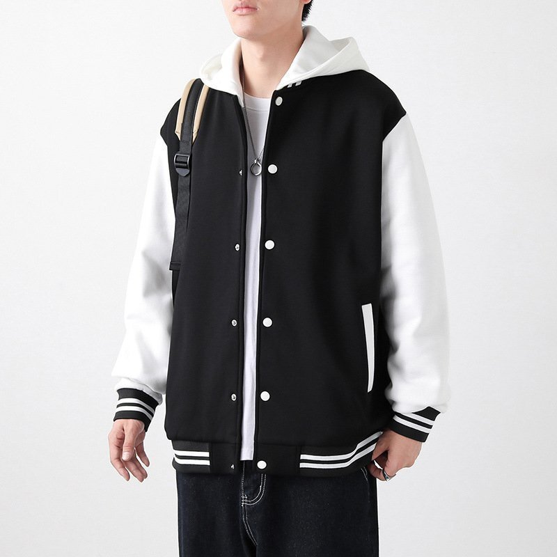 春秋新品★メンズ ジャケット 作業服 スカジャン アウター ブルゾン ジャンパー ブラック XL/2XL/3XL拍卖