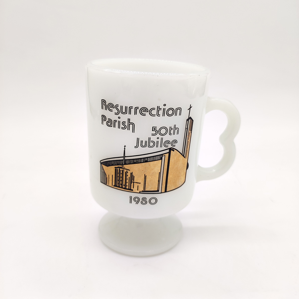 ★☆★ビンテージ マグ resurrection parish 50th jubilee 1980 復活教区50周年記念拍卖