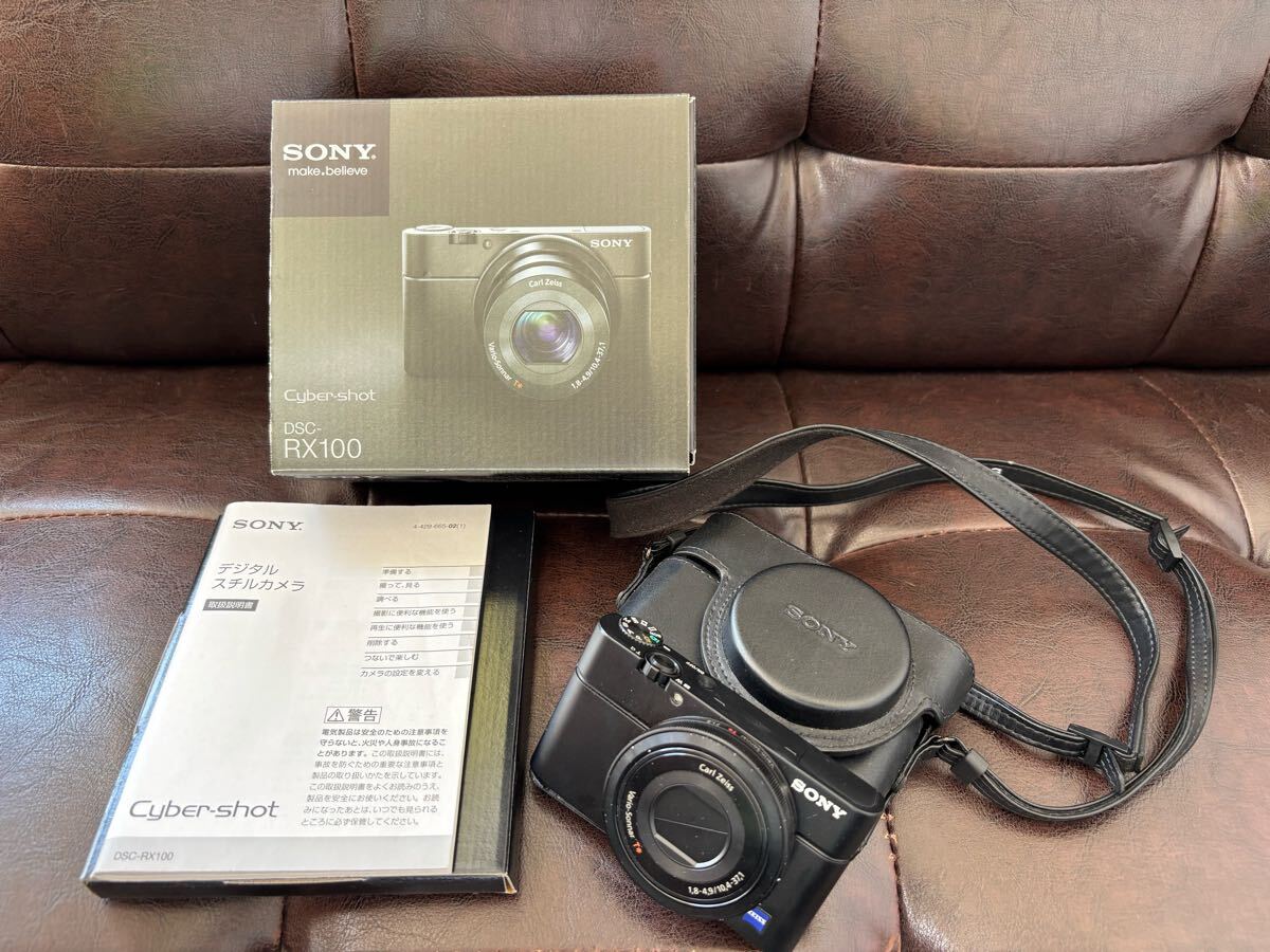 ◆即決!美中古◆ SONY ソニー Cyber-shot サイバーショット コンパクトデジタルカメラ デジカメ DSC-RX100 純正ジャケットケース付き拍卖