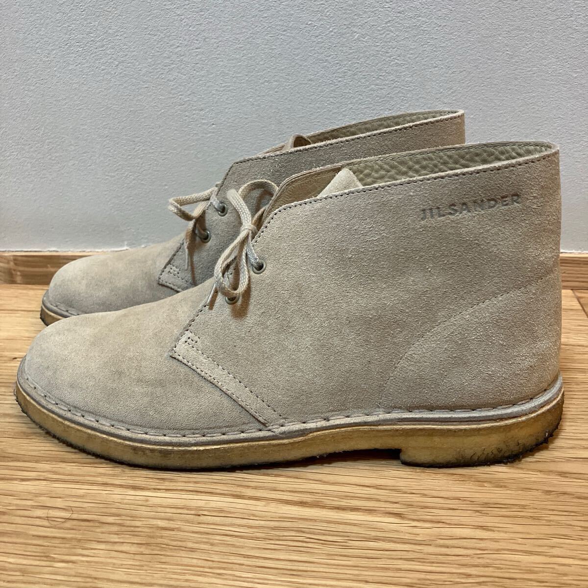 クラークス×ジルサンダー デザートブーツ イングランド製 ベージュ US8 1/2 拍卖
