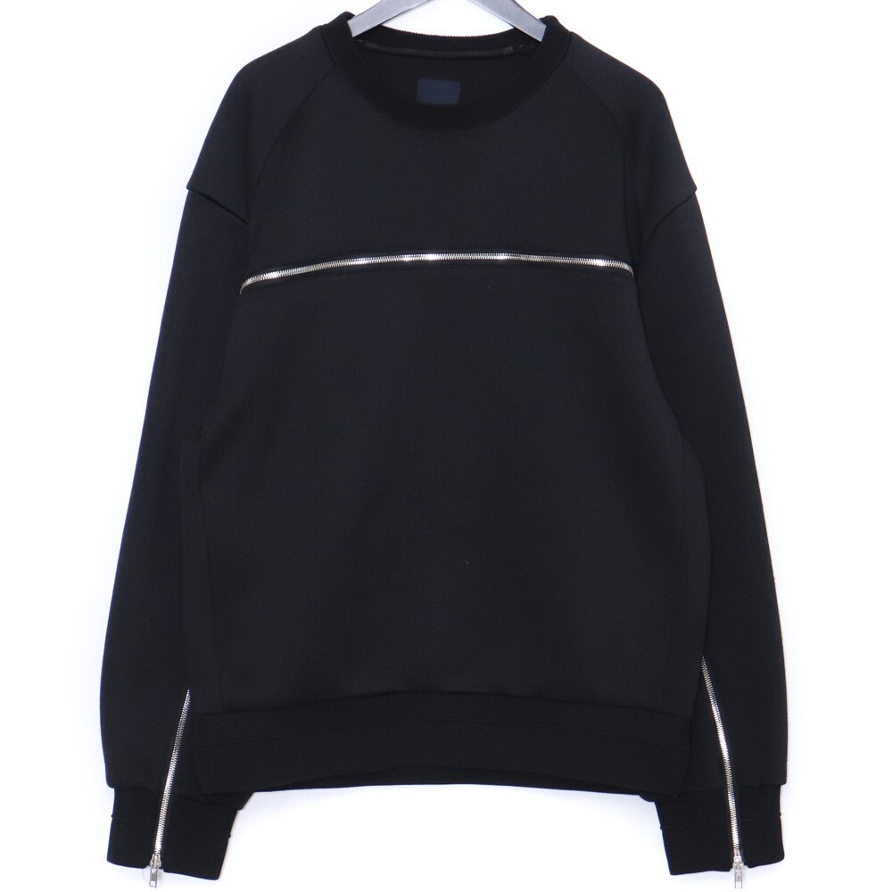 JUUN.J ジップ プルオーバー スウェット トレーナー サイズ44 ブラック JC7341P065 ジュンジー zip sweat shirt pullover拍卖