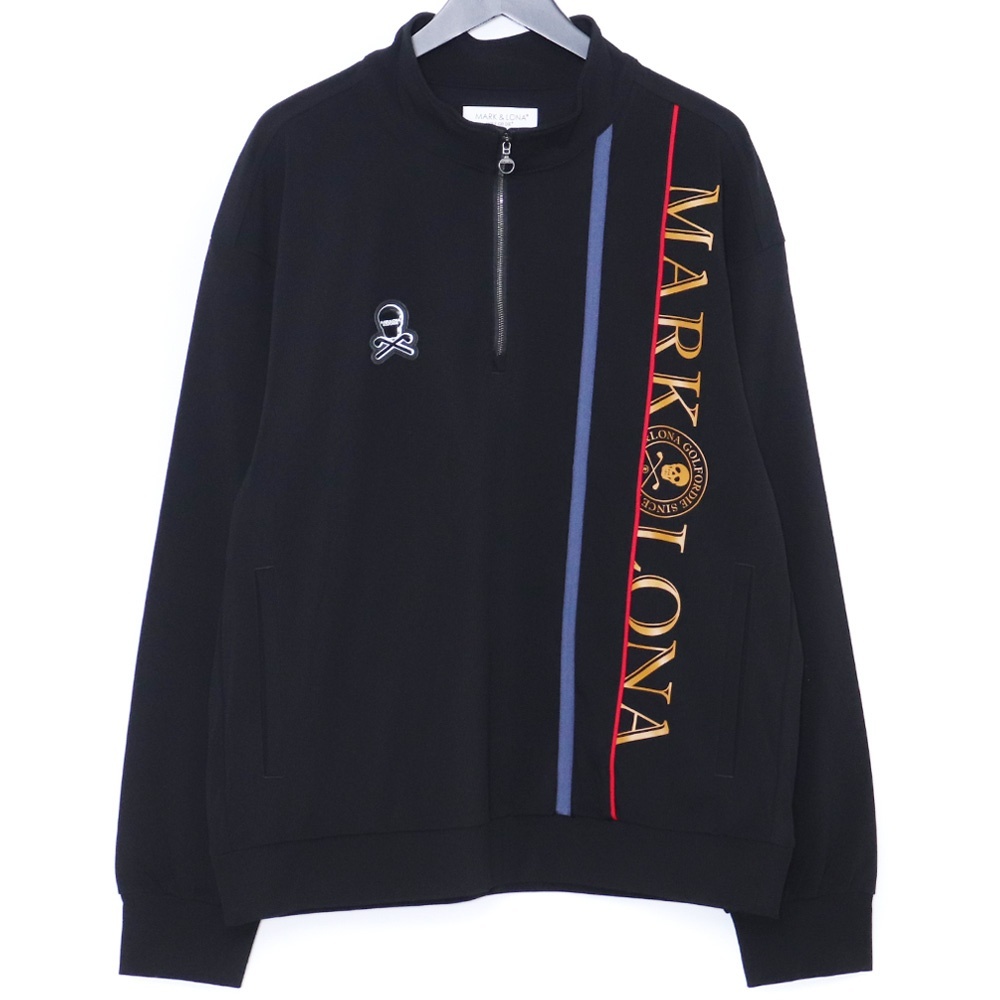 未使用 MARK & LONA Viper 1/2 Zip Jersey Pullover 50 ブラック MLM-4C-AC01 マークアンドロナ ジップジャージー トラックジャケット拍卖