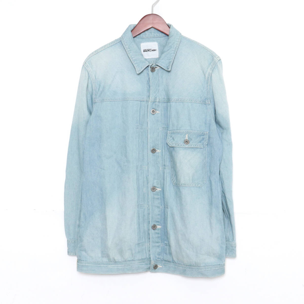 ISAMU KATAYAMA BACKLASH デニムジャケット ジージャン ブルゾン Mサイズ ブルー 1941-03 イサムカタヤマバックラッシュ拍卖
