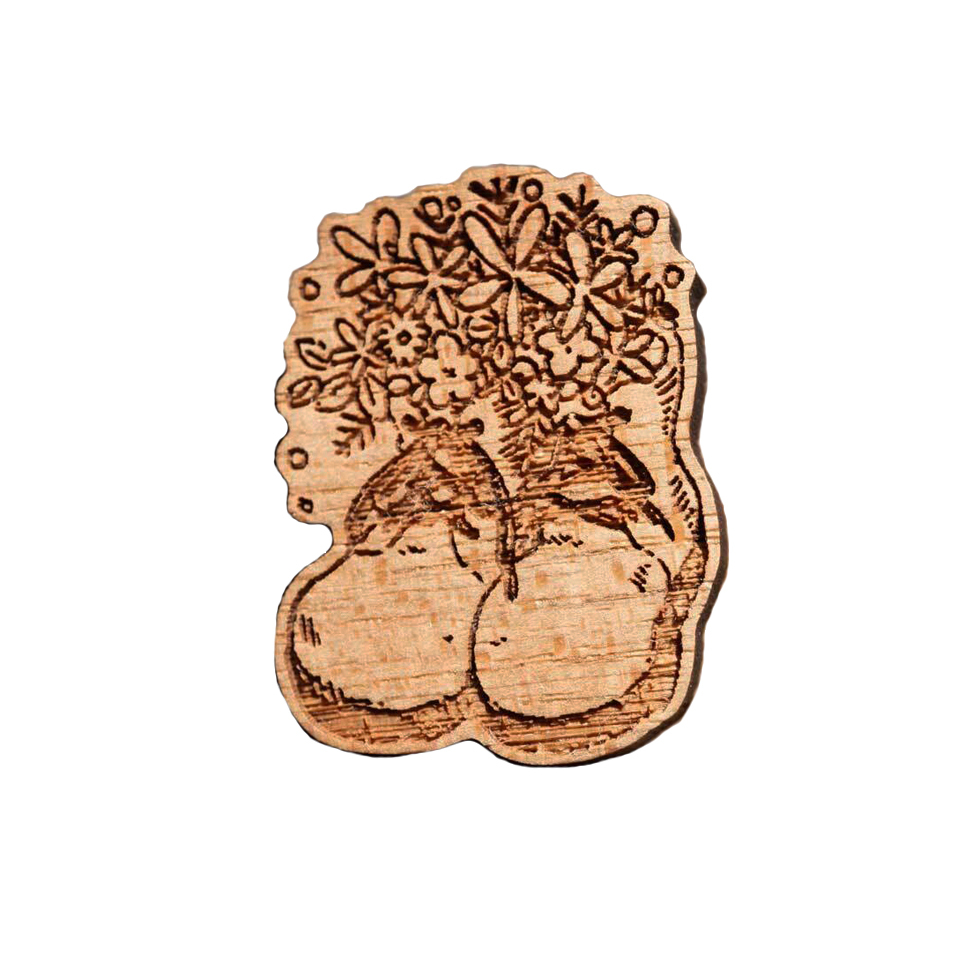 【木tch】クルミの木・ブローチ(春のあしおと)拍卖