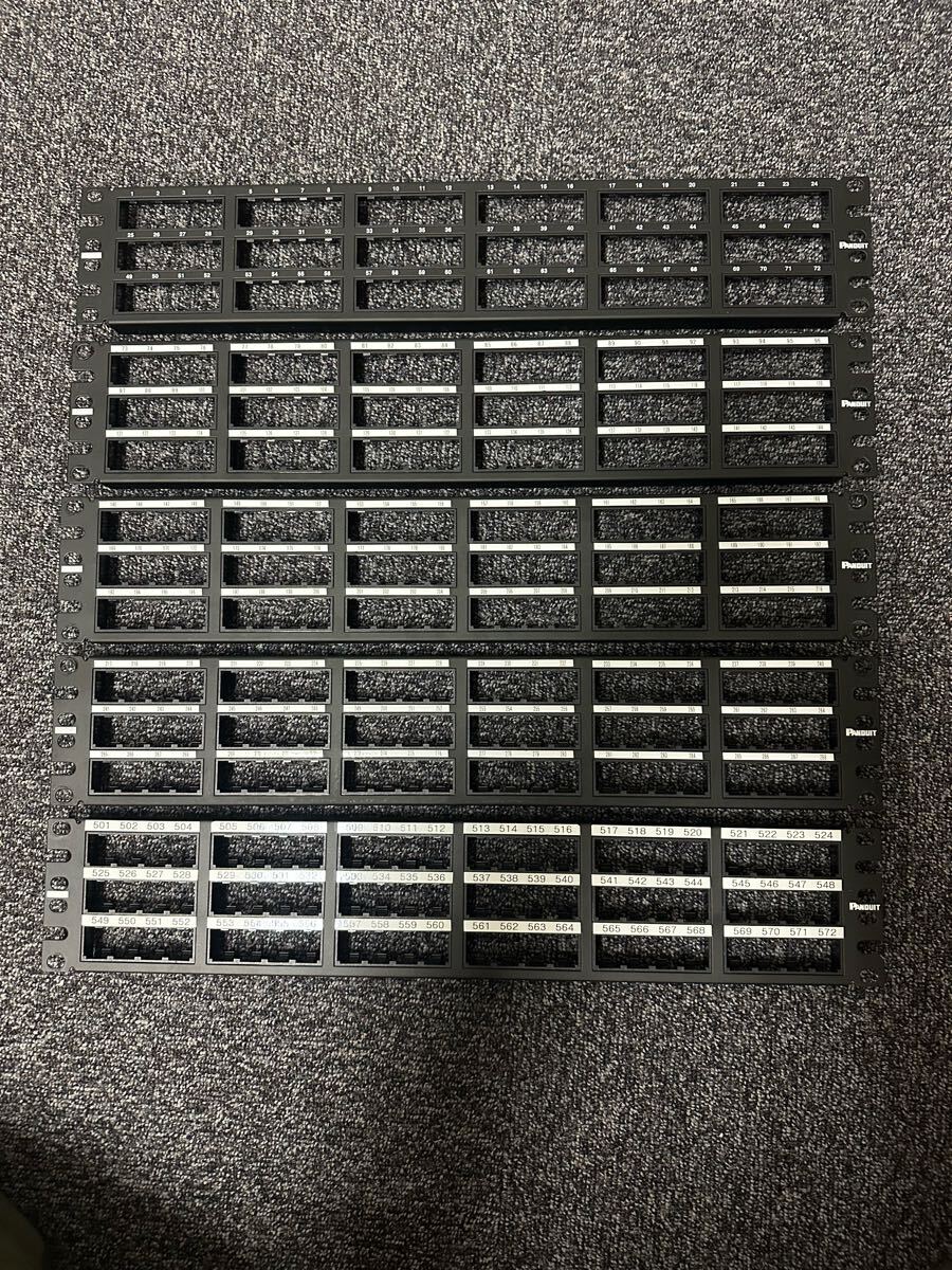 PANDUIT パンドウイット CPP72FMWBLY 2U 72ポート 高密度モジュラーパッチパネル枠 中古品 5個セット拍卖