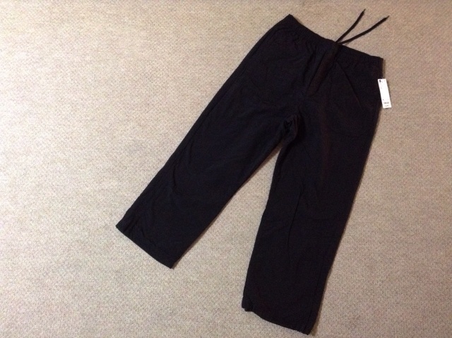 ★新品★GU ウォームナイロントラックパンツ XL ブラック 黒 ワイドシルエット 保温 秋冬 ファッション ストリート ジーユー 321-347946拍卖