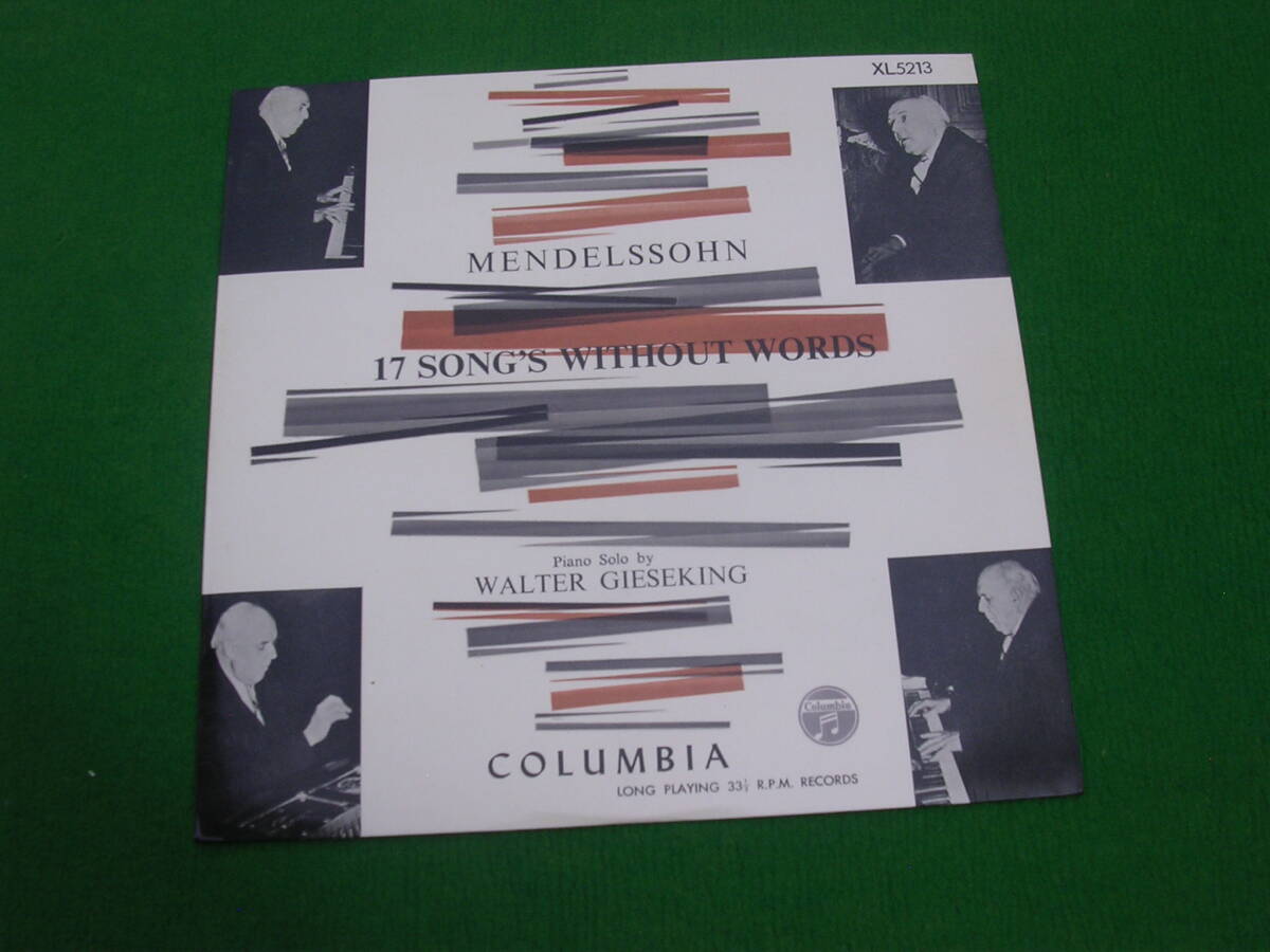 LP◇ワルター・ギーゼキング / メンデルスゾーン /17曲の無言歌集拍卖