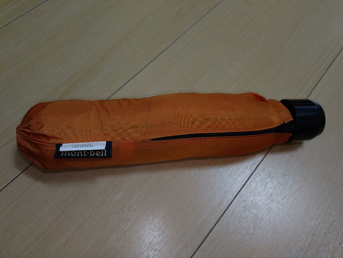 美品 モンベル トレッキングアンブレラ 1128247 パーシモン拍卖