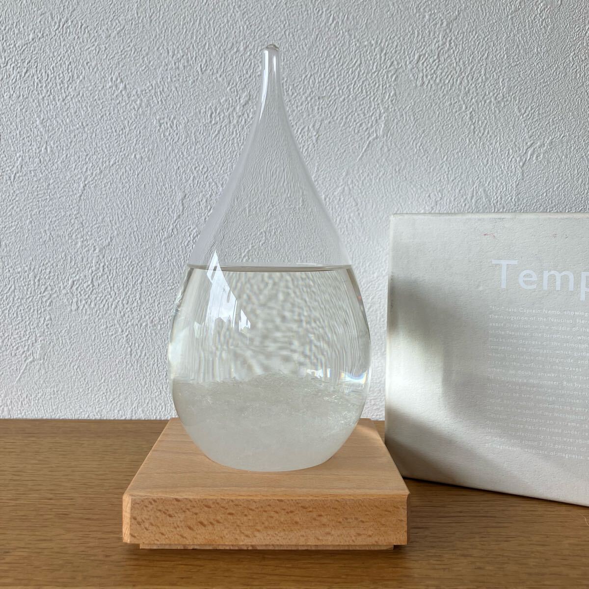 ●美品 箱付き Tempo Drop テンポドロップ ストームグラス ラージ(Large)/インテリア/ガラスオブジェ/ペロカリエンテ拍卖