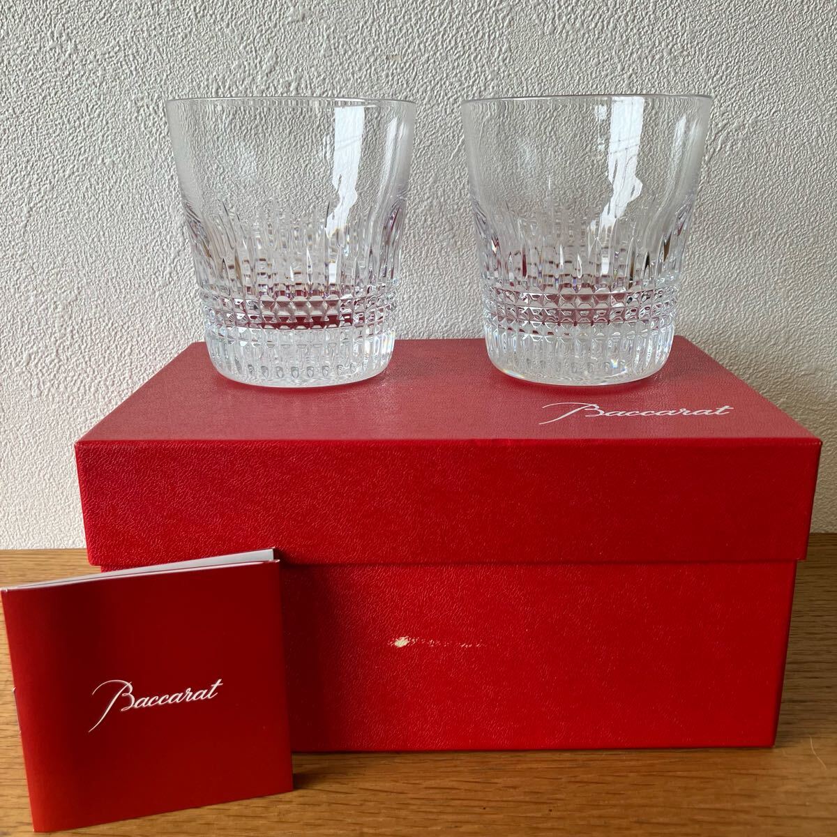 ●未使用品 Baccarat バカラ ナンシー 2P ペア タンブラー/ロックグラス/クリスタルガラス/箱付き/高島屋購入品/贈答品拍卖