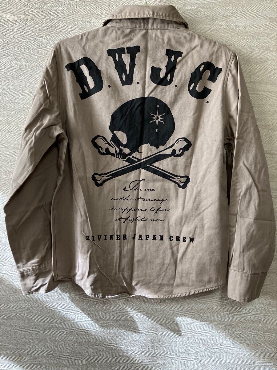 DIVINER ディバイナー 長袖シャツ スカル 骸骨 ガイコツ XL 着丈72/袖丈60/身幅50cm位拍卖