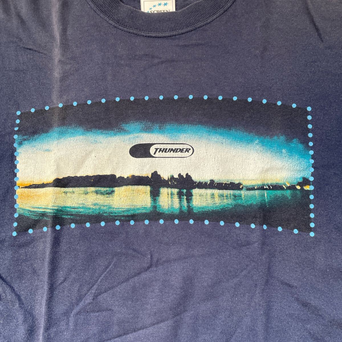 THUNDER バンドTシャツ サンダー Tシャツ Thunder ツアーTシャツ THE END Japanese Tour march 2000 オフィシャルTシャツ拍卖