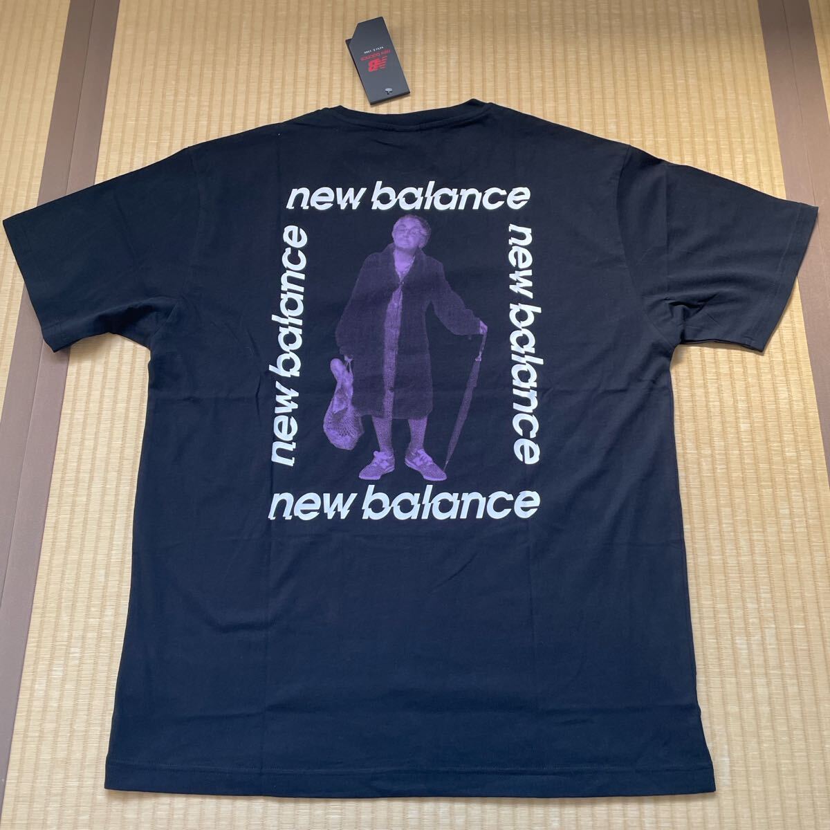 ニューバランス Tシャツ new balance 半袖Tシャツ おばあちゃんtシャツ 新品未使用タグ付き拍卖