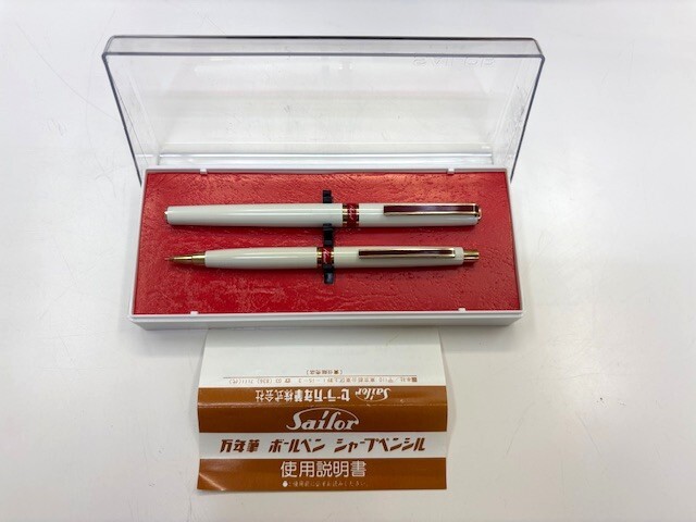 SAILOR/セーラー Hoscal/ホスカル 万年筆 ペン先14K+シャープペンシルセット ケース付き拍卖