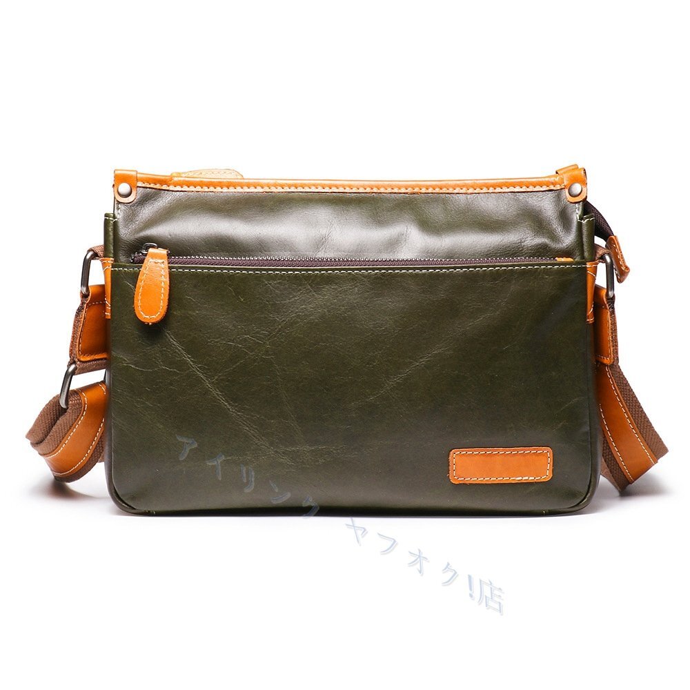 人気本革 レザー メンズバッグ 男性 ワンショルダーバッグビジネスバッグ 斜め掛け メッセンジャーバッグ拍卖