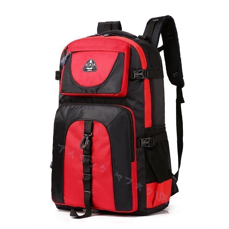 バックパック 大容量 60L 登山 ディバッグ リュックサック 防水 旅行 通勤 出張 軽量 レッド拍卖