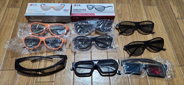 3Dメガネ_3Dグラス_9個セット_LG製6個_東芝製1個_他2個拍卖