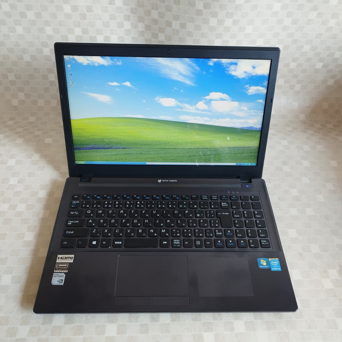 341126v★Windows XP,Vista,7,10,11 OS選択可 ノートPC MouseComputer W650SF Core i5-4210M/4GB/HDD500GB/15.6” 1920x1080/HDMI/GT 840M拍卖