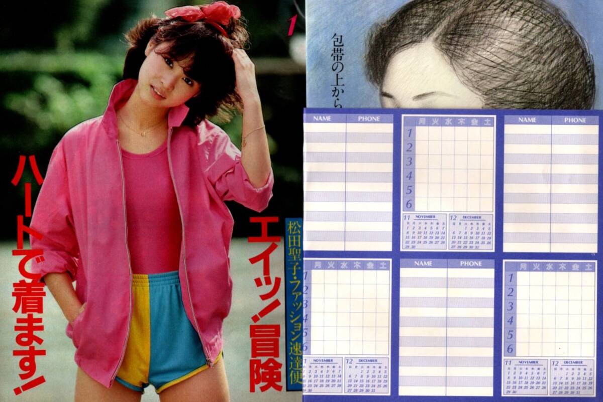S3727 良品 平凡 1981年 昭和56年 松田聖子 水着浜田朱里 河合奈保子 石野真子 薬師丸ひろ子小泉今日子石川ひとみ中原理恵沖田浩之西城秀樹拍卖